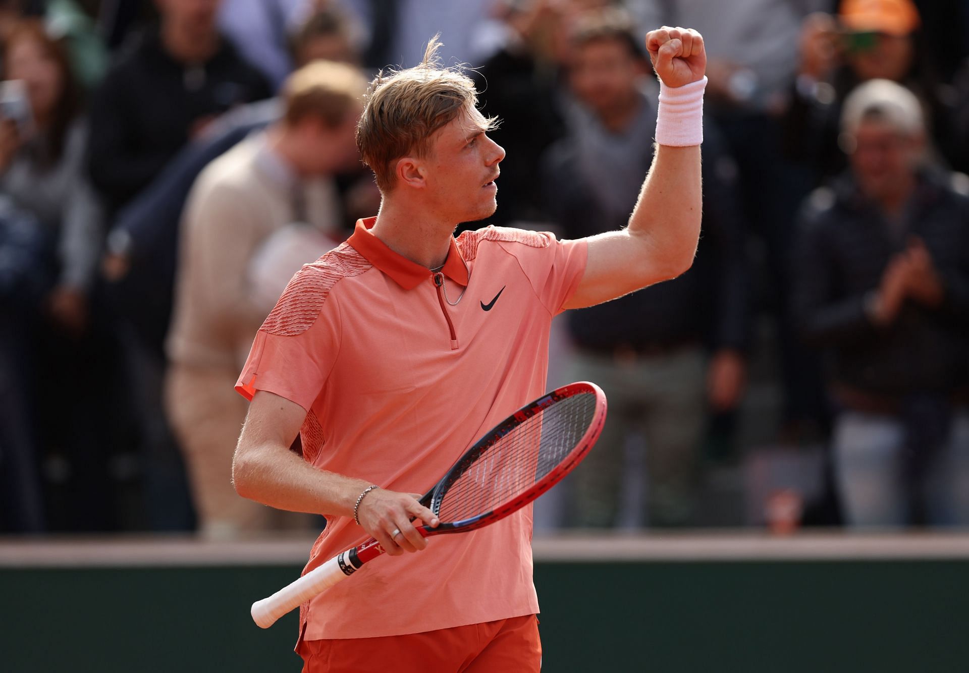 Denis Shapovalov at the 2024 French Open. (Photo: Getty)